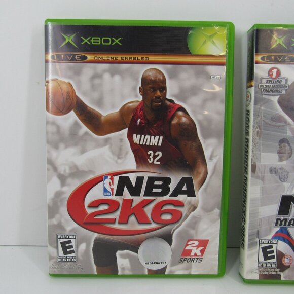 XBOX Games Lot of 3 Basketball with Manuals and Discs NBA NCAA Preowned - Picture 2 of 11